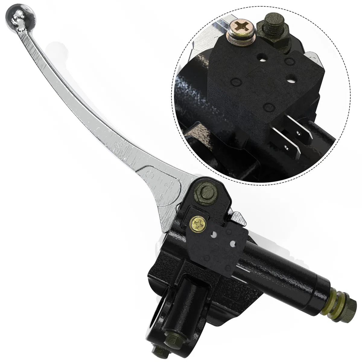 1PZ FR2-GH9 22mm cilindro maestro freno derecho delantero 7/8" universal duradero reemplazo para Suzuki Address V125G V100 Sepia ZZ Vexter Moto Scooter Dirt Bike, ATV Quad