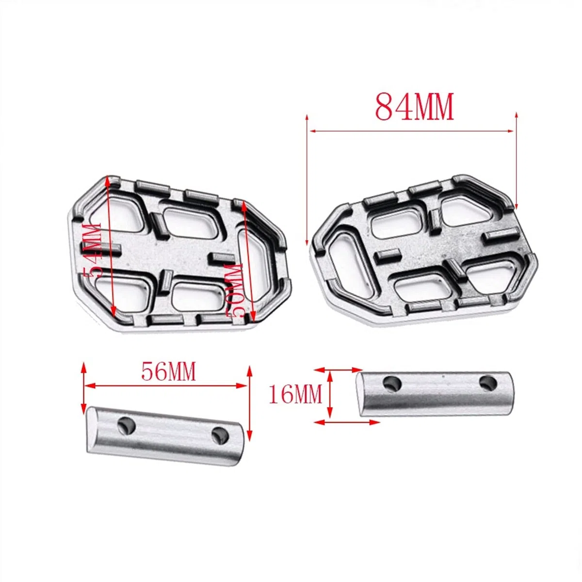Reposapiés De Pie Ancho De Palanquilla CNC, Reposapiés para BMW F650 / F700 / F800 GS / F800GS F800 F700GS F650GS F 800 700 650 GS Reposapiés (Color : Black a)
