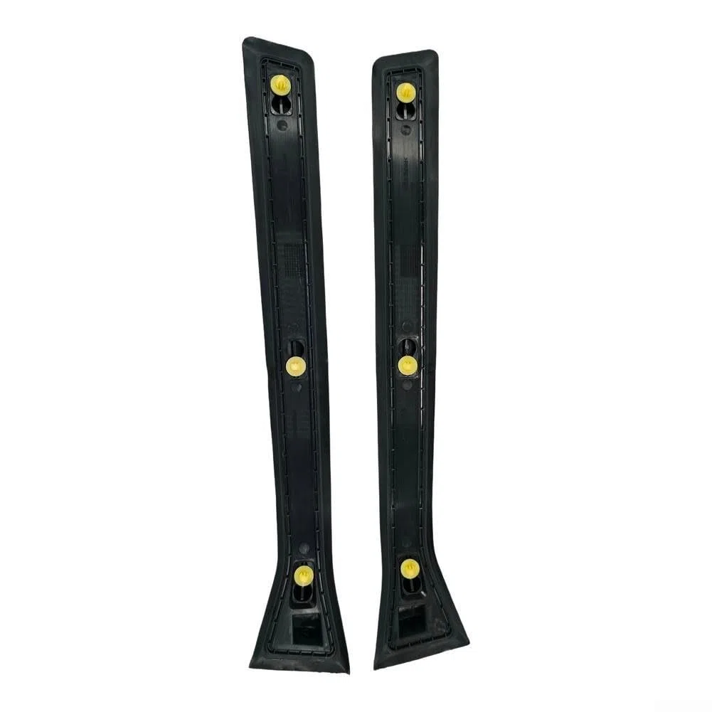 Astra H B-Pillar Tira de Sellado Par 13123711 13123710 para Opel Para Opel 2004-2010 Negro ABS Puerta Marco Cubierta