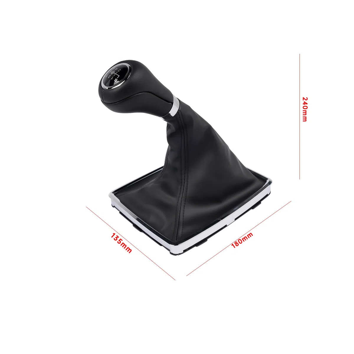 Bisenya 6 velocidades Pomo de la palanca de cambios + tapa de la palanca de cambios + marco Reemplazo para Clase C W204 Coupe C204 T-Model S204