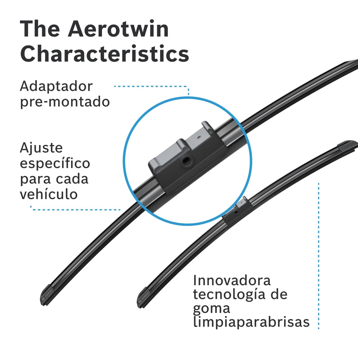 Bosch 3397118977 Aerotwin A977S - Limpiaparabrisas (2 unidades, 650 mm y 425 mm), Color Negro
