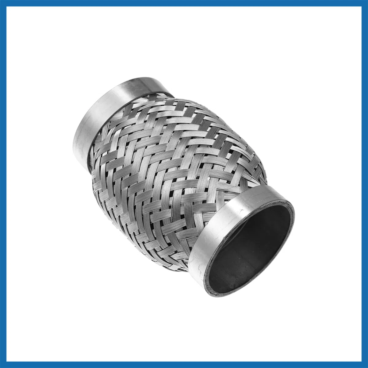 A ABSOPRO Auto Escape Flexible Tubería Tubo Escape Junta Plateado Tono 2"x4" Reemplazo de artículo