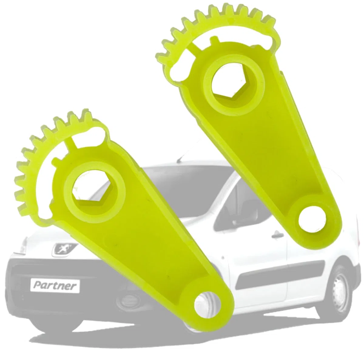 Twowinds - Palanca Climatizador 6447.XA Compatible con Peugeot Partner (2008-2022) Citroën C4 Picasso (2006-2013) Berlingo 2 - Engranaje Ventilador - Regulador Aire Acondicionado (color puede variar)