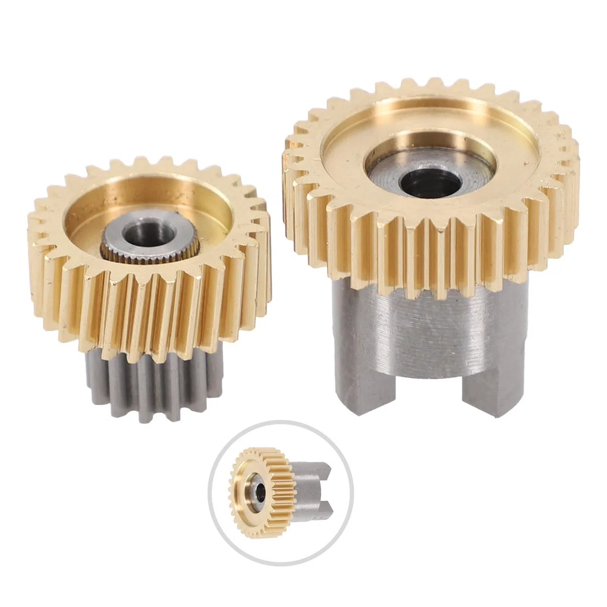 Kit de reparación de engranajes de motor de cortina de vidrio para puerta trasera, 2 piezas para Porsche para Cayenne 2011-2017 con construcción de metal, dorado/plateado