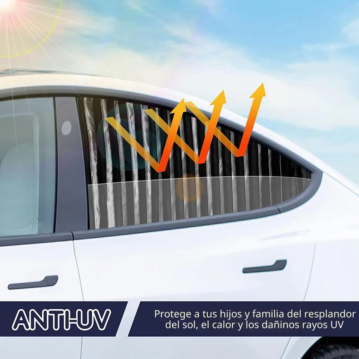 ZATOOTO Parasol Coche Lateral - Cortinas Coche, Parasol Coche Magnetico 2 Unidades, Parasol Ventana Coche Boquear los Rayos UV y el Calor, Proporcionar Privacidad, Negro