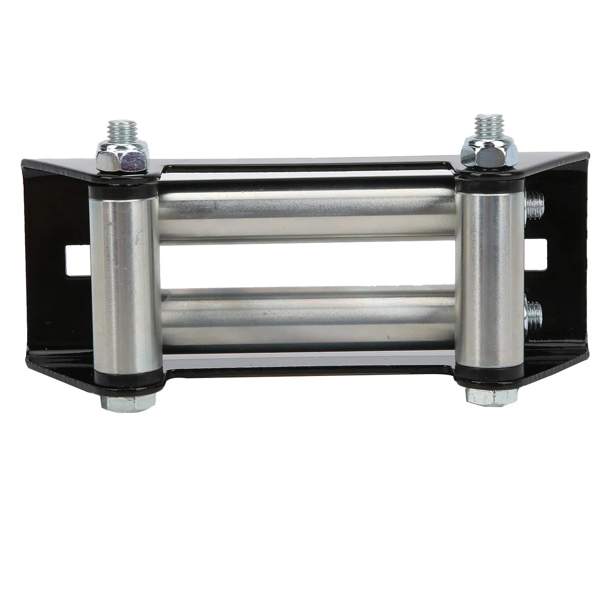 KIMISS Winch Fairlead, Auto Side by Side Winch Roller Fairlead 152mm / 6in Hierro Chapado en Zinc Reemplazo de Mantenimiento Universal