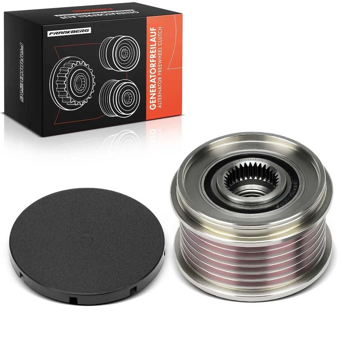 Frankberg Polea Alternador Rueda Libre Alternador con 6 Ranuras Compatible con Corsa D Serie 3 Astra J Serie 1 5er Meriva B Zafira X1 X3 Insignia A Adam X5 Cascada Replace# 535020310