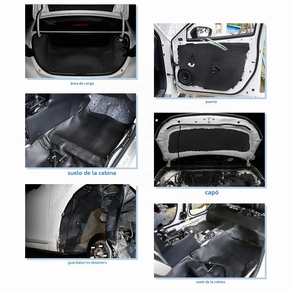 sourcing map 200cmX50cm Aislante Térmico Insonorizante Negro Forro Papel Adhesivo 5mm De Espesor Espuma Aislante Acústico Insonorización Coche
