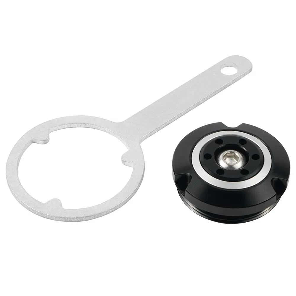 NICECNC Tapón de llenado de Aceite para Motor de Motocicleta Compatible with BMW R 1250 GS/ADV 2019-2022, R1200 GS LC 2013-2018, R1200 GS ADV LC 2014-2018, Plateado