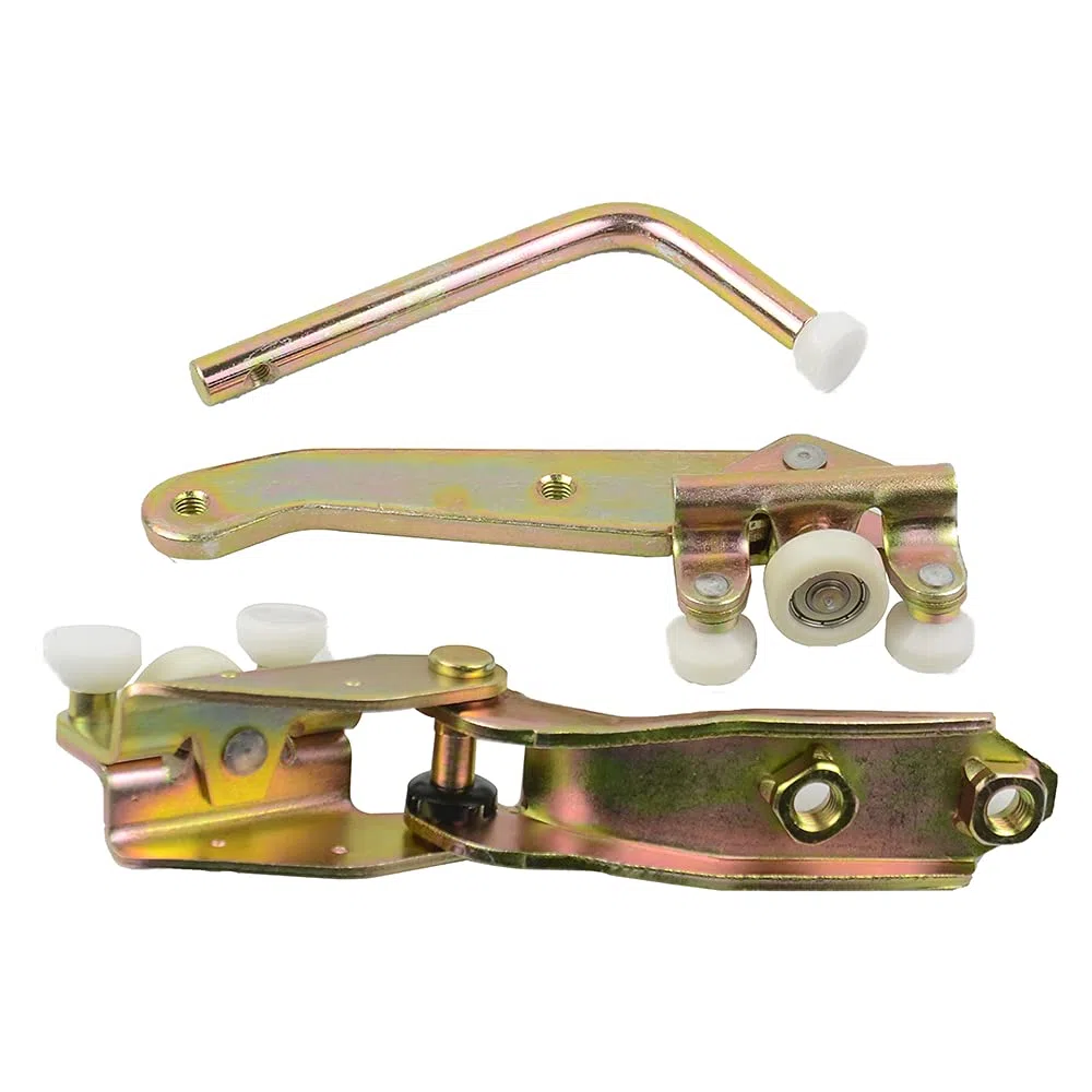 3 guías de rodillos para puerta corredera derecha, guía de rodillos superior, central e inferior, para puertas correderas compatibles con T4 1990-2004 701843336A 701843436 701843406B