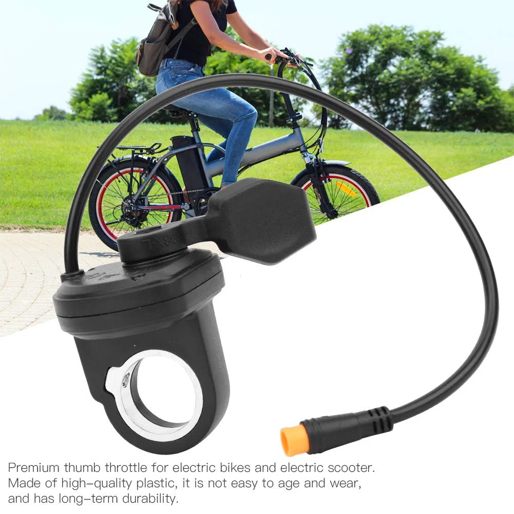 Acelerador de Pulgar Conector Impermeable del Agarre del Acelerador de Velocidad eléctrica Izquierda Sportinggoods