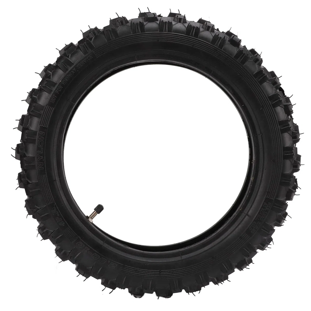 Generic Reemplazo de Cámara y Neumático Resistente Al Ozono de 2.50-10 Pulgadas para Moto de Cross CRF50, Mejor Rendimiento de Sellado para MX500, SX500, JR50 DRZ70, Neumáticos Engrosados ​​para Días