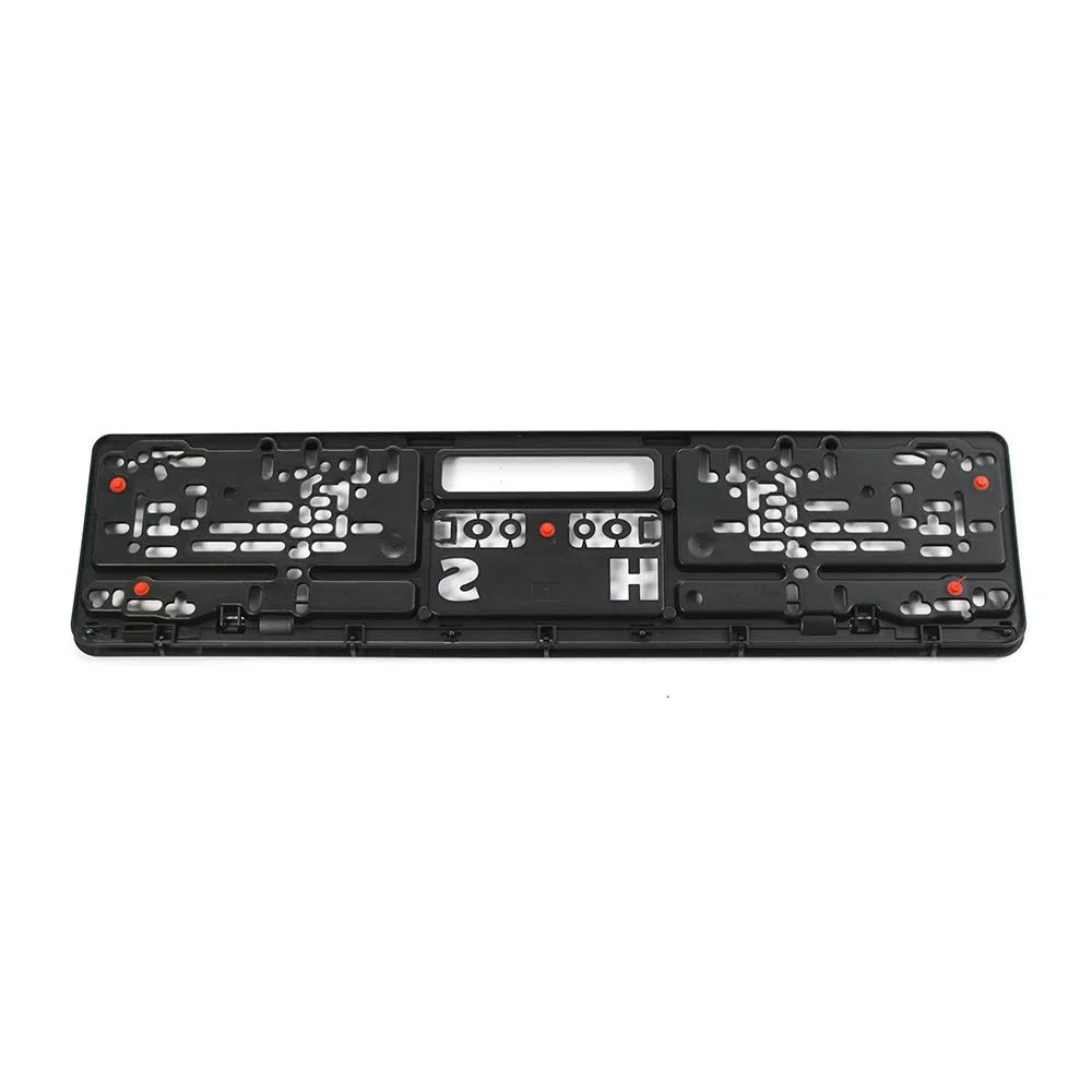 Audi Sport GmbH 3291900100 - Soporte de matrícula Original (520 x 110 mm), Color Negro y Rojo