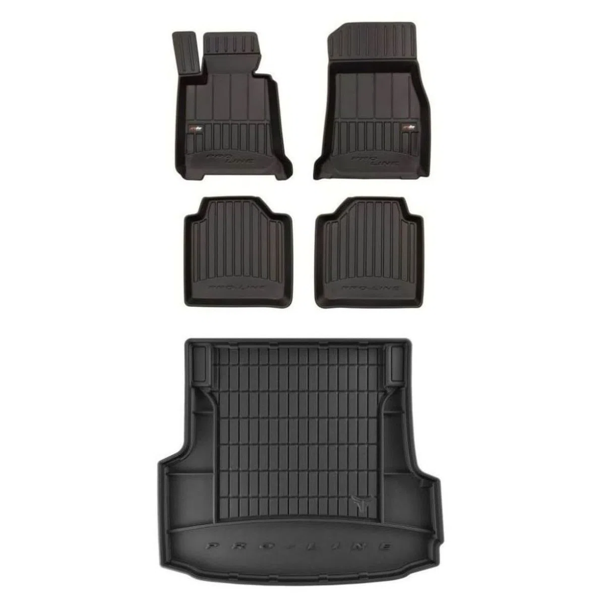 MOTOS Set de alfombrillas de goma y alfombrillas de maletero para BMW Serie 3 Gran Turismo F34 2013-2021 Mejora la comodidad de tus viajes con la alfombrilla antideslizante para coche 3D- alfombrillas