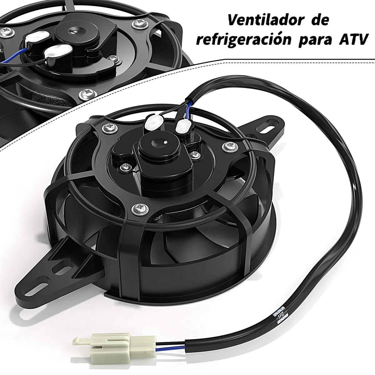 1PZ ES9-BP1 Ventilador de refrigeración 12 V 15W Ventilador de radiador Motocicleta 120 mm Reemplazo para 150cc 200cc 250cc ATV Go Kart Quad