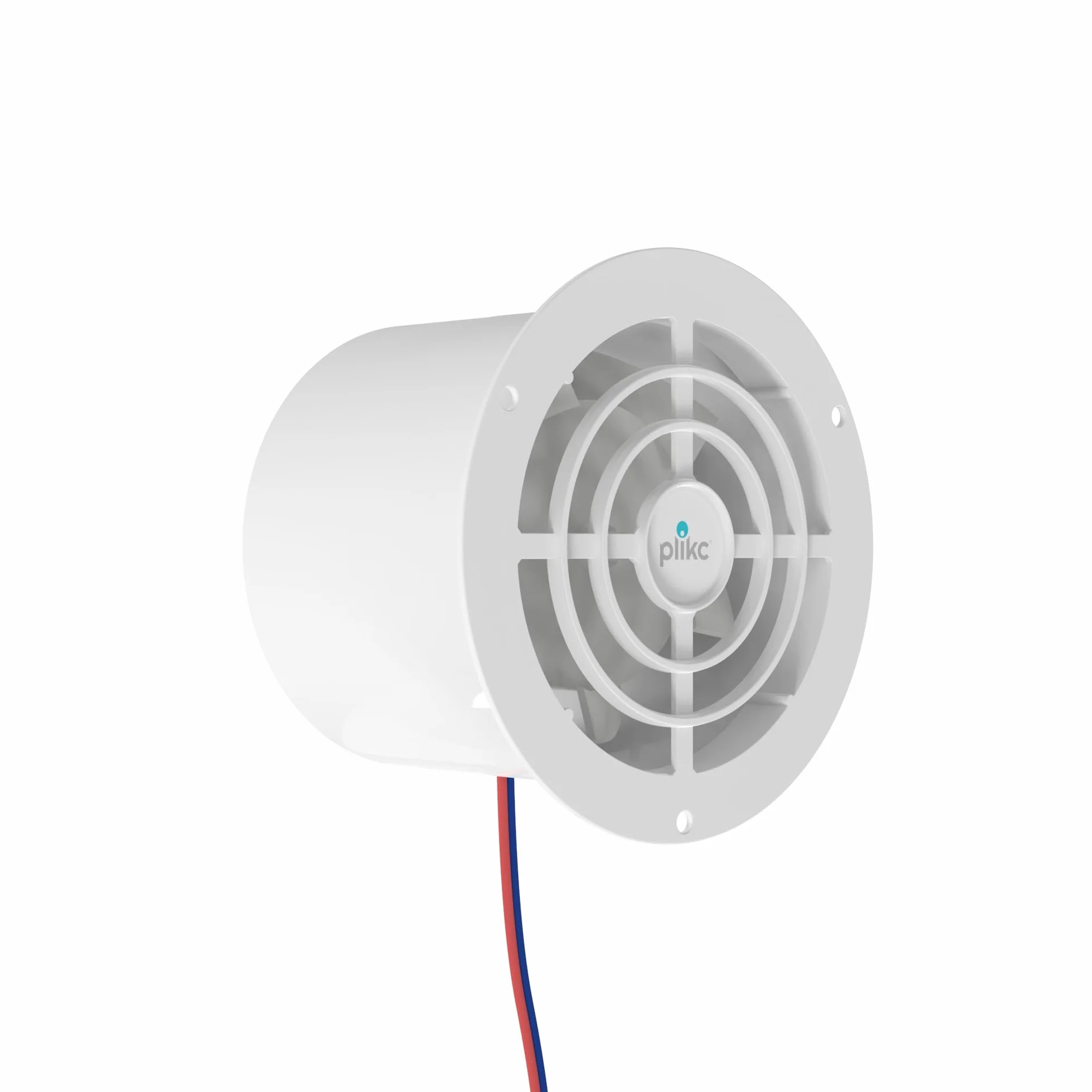 Plikc ASC - Aspirador Axial con Ventilador 12 Vcc para Caravanas, Diámetro del Orificio 90 mm