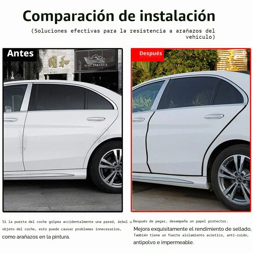 Juntas Goma Puerta de Coche, 6M Junta para Bordes de Puertas Perfil de Goma Protectores de Labios para, Barcos, Caravanas, Camiones y Aplicaciones Domésticas, Protección Contra la Intemperie