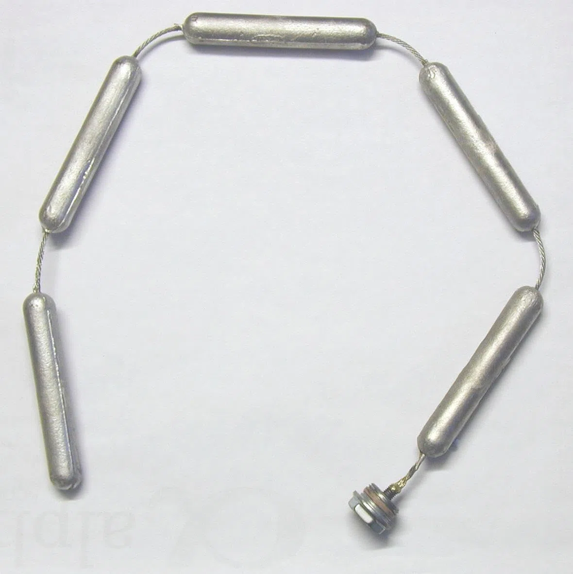 Anodo de cadena con junta PTFE