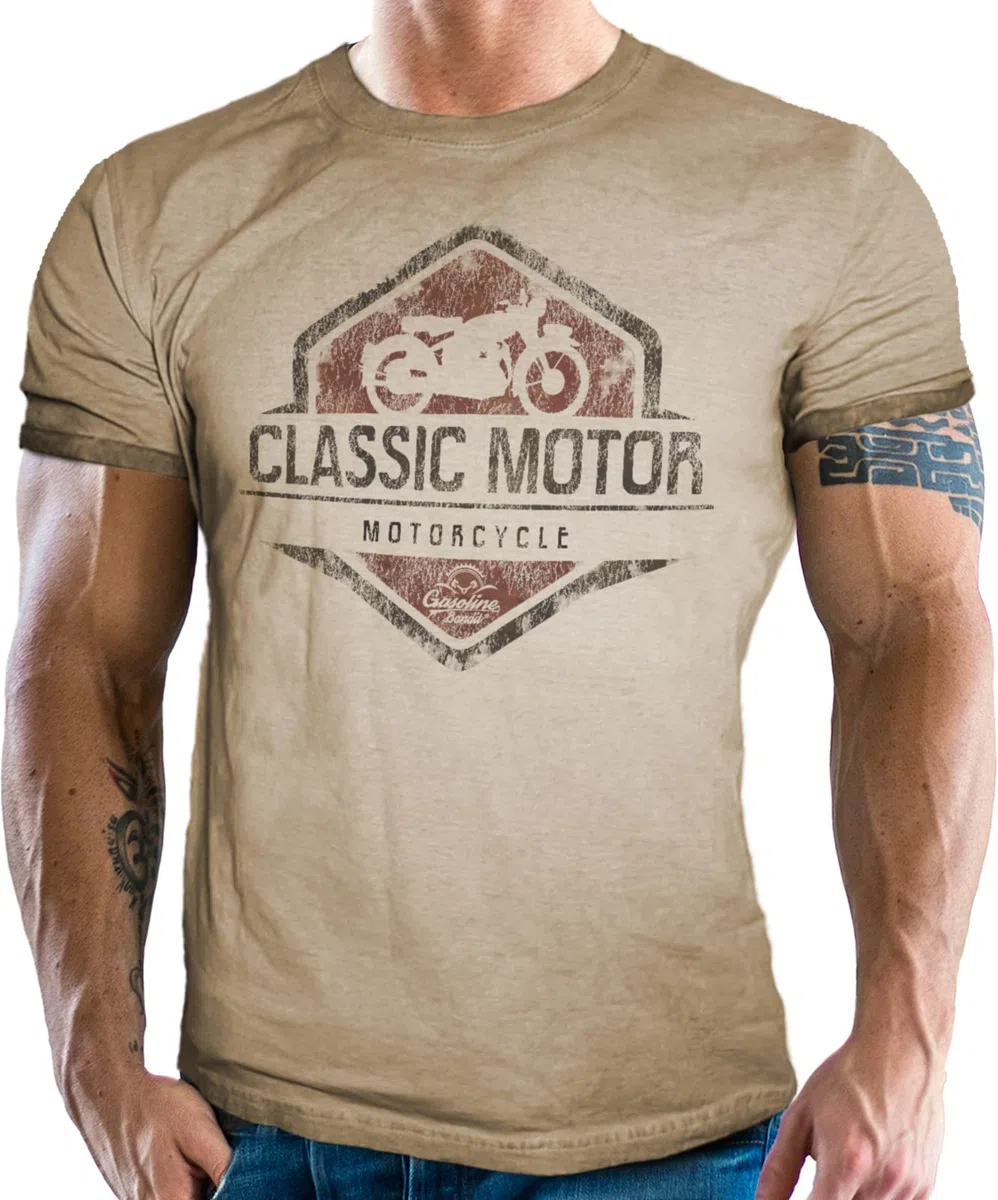 Gasoline Bandit Camiseta original de motorista Racer: clásico de motorista usado.