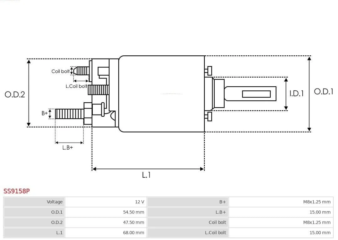 AS-PL Solenoide de arranque