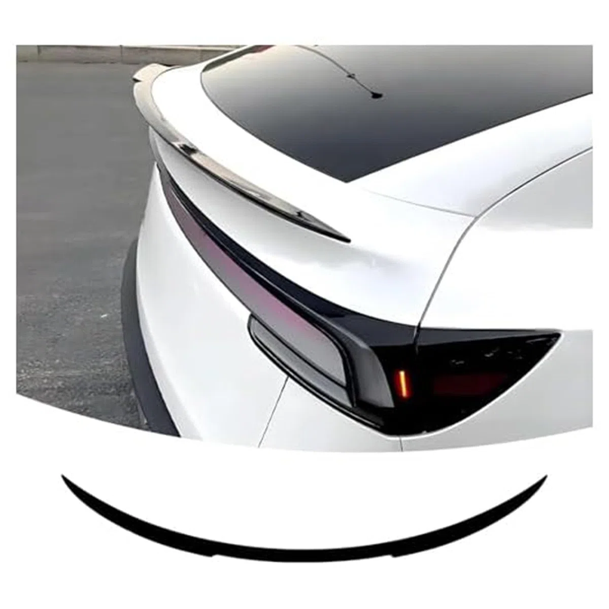 Spoiler Trasero Coche, para Opel Insignia A 2013-2017 Aleron Maletero Fibra Carbono Estilo Deportivo Accesorios Exterior Tuning Aerodinámico,A Sedan