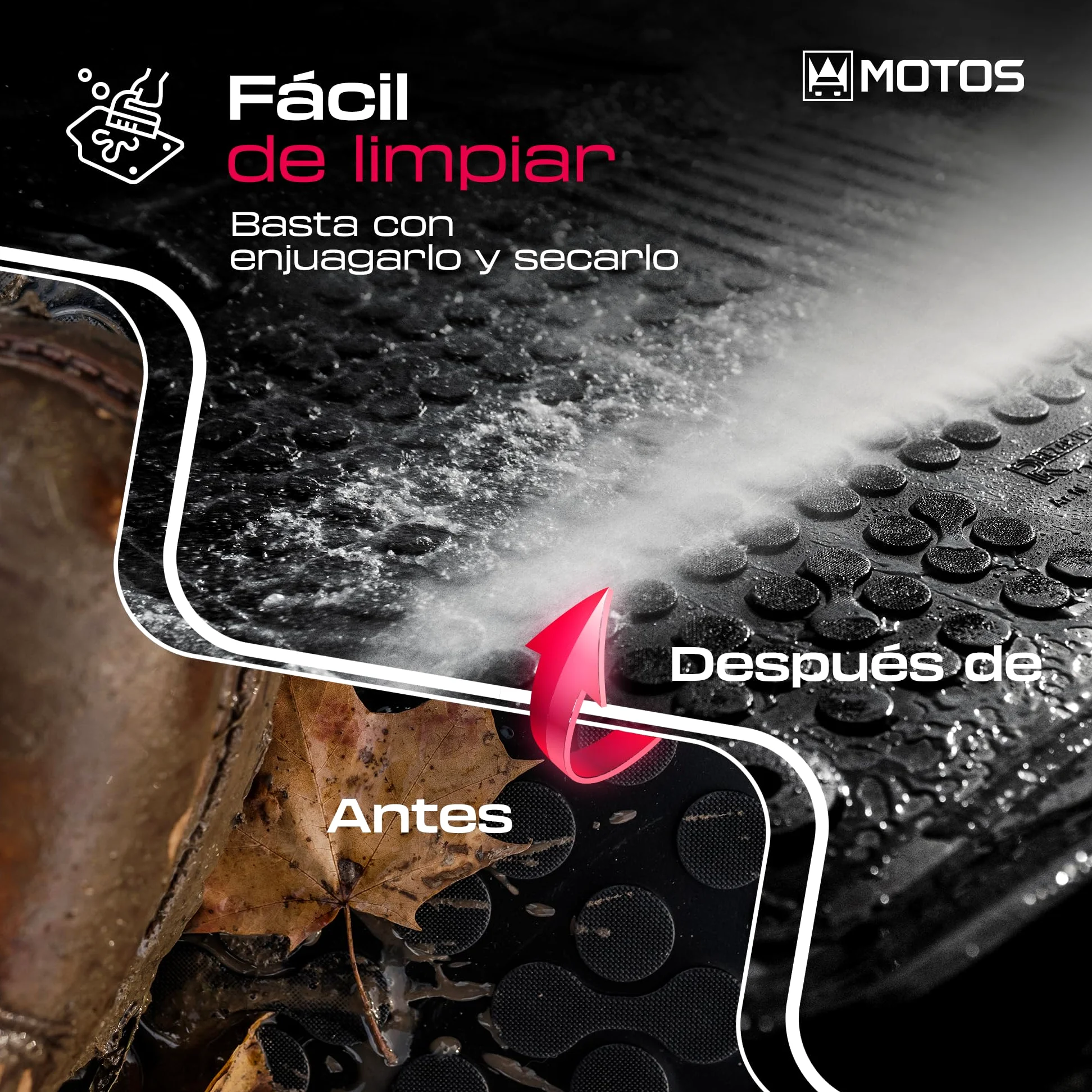 MOTOS Set de alfombrillas de goma y alfombrillas de maletero adecuado para BMW Serie 2 U06 desde 2021 Mejora la comodidad de tus viajes con la alfombrilla antideslizante para coche - alfombrillas para