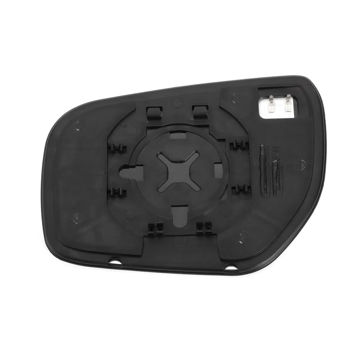 A ABSOPRO Espejo retrovisor lateral derecho de repuesto con placa de respaldo de vidrio asférico calefactado blanco para Renault Koleos 2008-2011