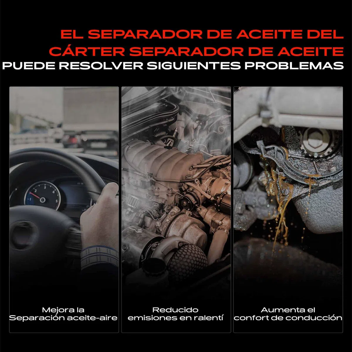 Frankberg Separador de aceite de Válvulaación del cárter Compatible con Golf IV 1J1 Polo 9A 9N B.o.r.a 1J2 A2 8Z0 Cordoba 6K1 6K2 6L2 Ibiza II 6K1 Replace# 036103175C