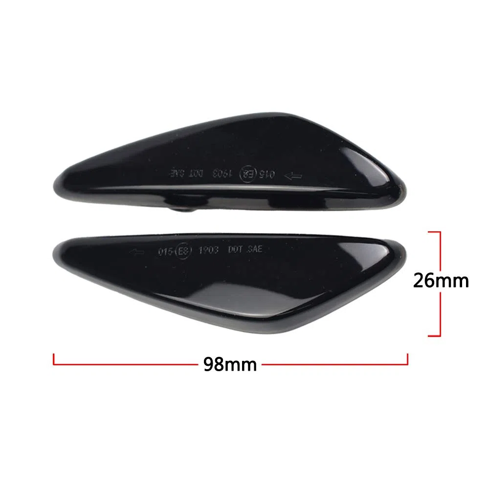 Dinámica LED marcador lateral repetidor señal de giro luz para Mazda MX-5 para Mazda 6 para Atenza GH 2008 2009 2010 2011 2012 (negro ahumado)