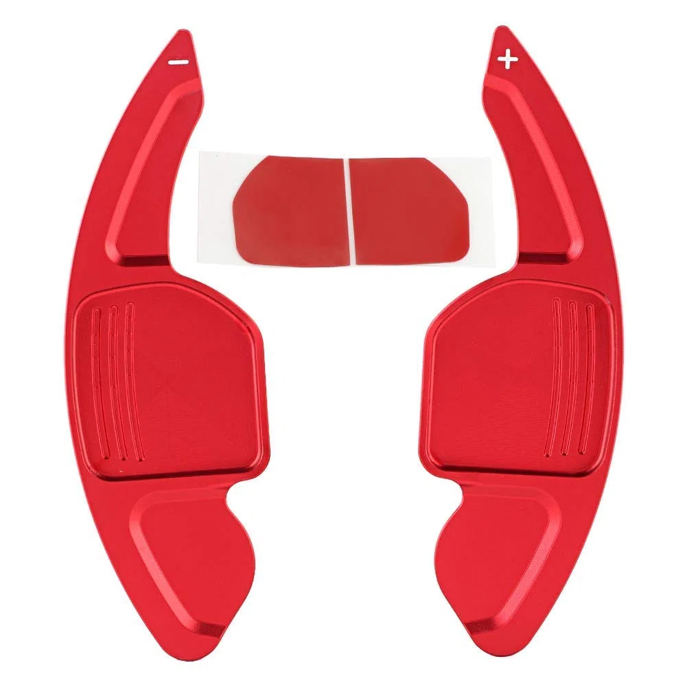 Aramox Paletas de cambio de marcha al volante, 2 piezas de aleación de aluminio, volante de velocidad, paleta de cambio de velocidad para A3 A4L A5 A6 A7 A8