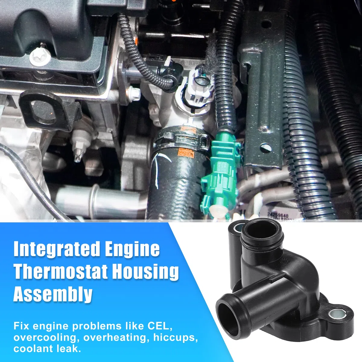 X AUTOHAUX Car Engine Coolant Thermostat Housing Assembly 059121506H for Audi A6 3.0L TDI V6 DIESEL A/T Quattro TDI Premium Plus Sedan 2014-2016