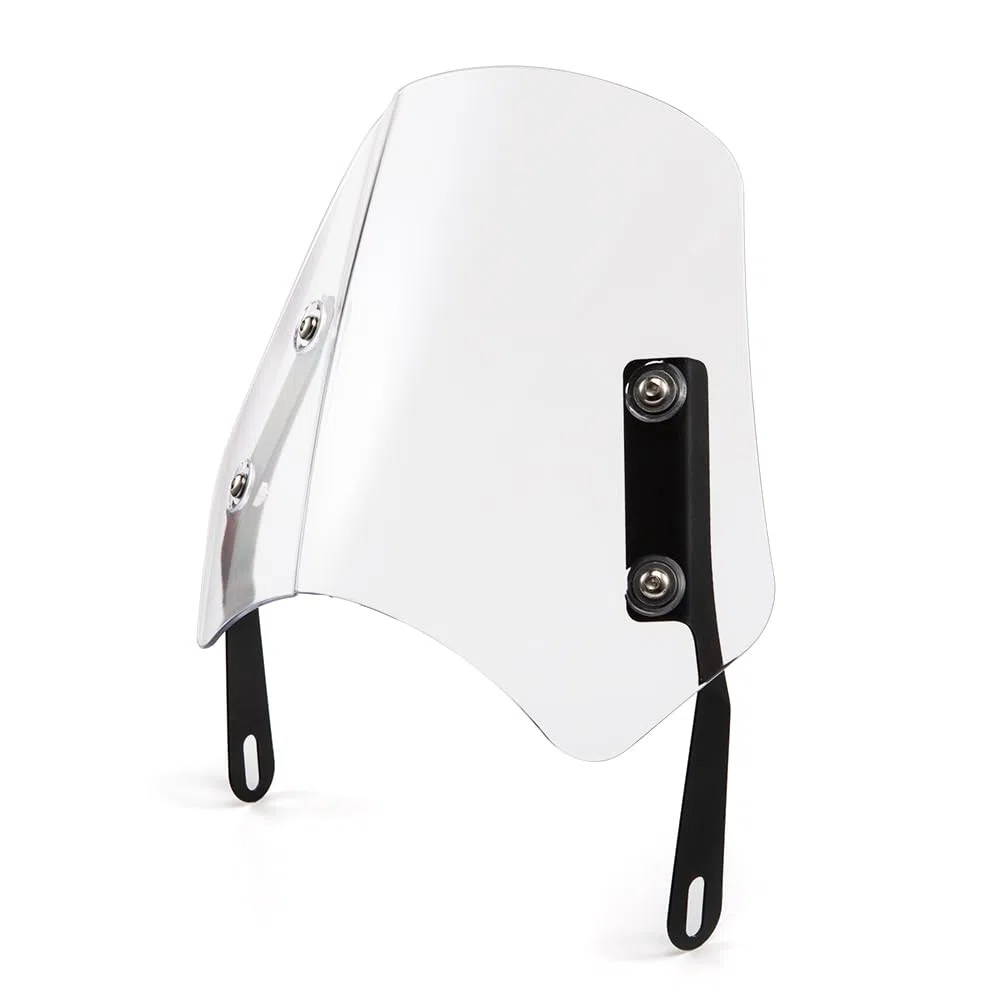 Parabrisas universal para motocicleta Deflector de viento para faros de 5'“ - 7”' Moto (Transparente)