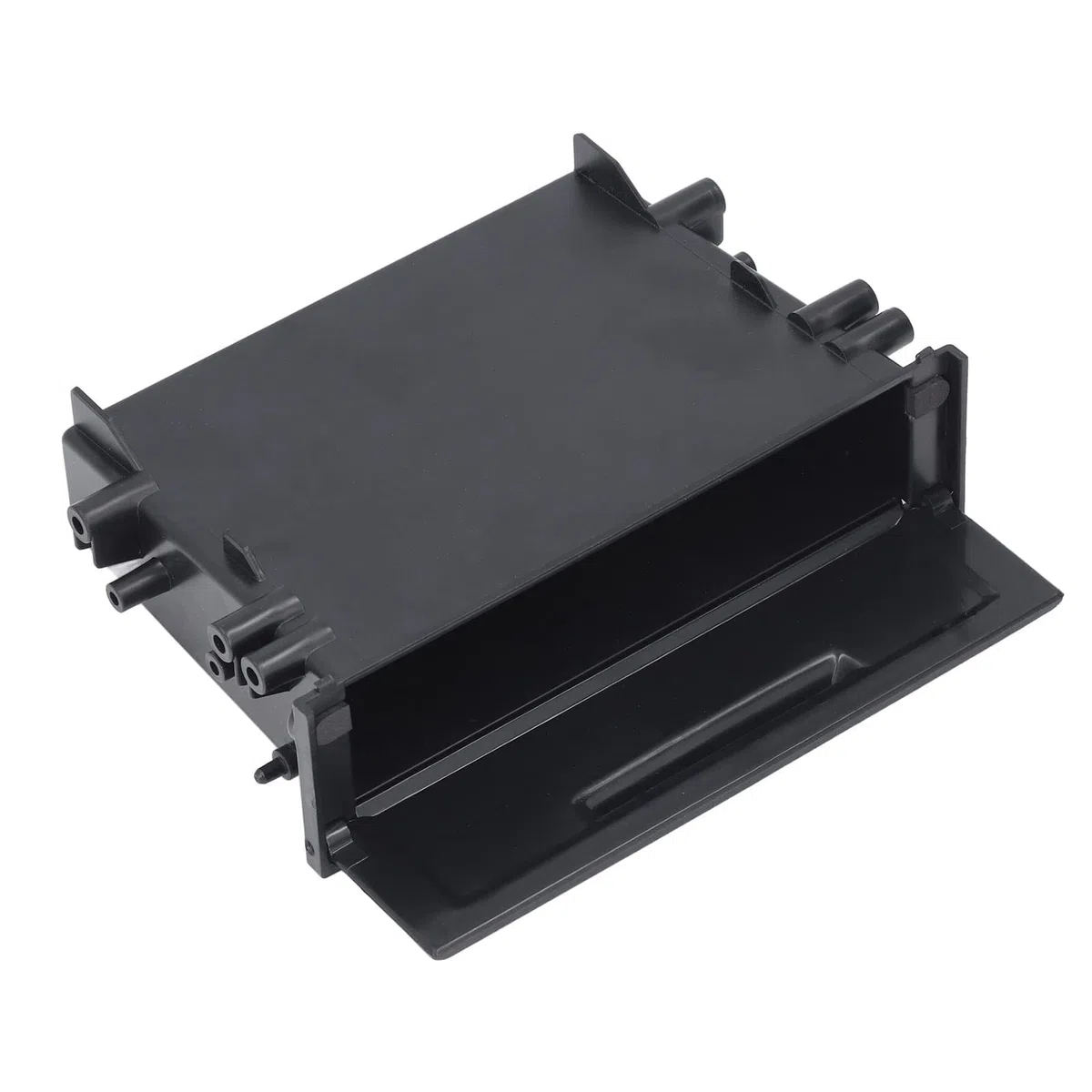 Caja de Almacenamiento de Radio para Automóvil, 1DIN Premium ABS Multi Aplicación Organizador Interno Negro Caja de Almacenamiento Estéreo para Automóvil Reemplazo Universal para