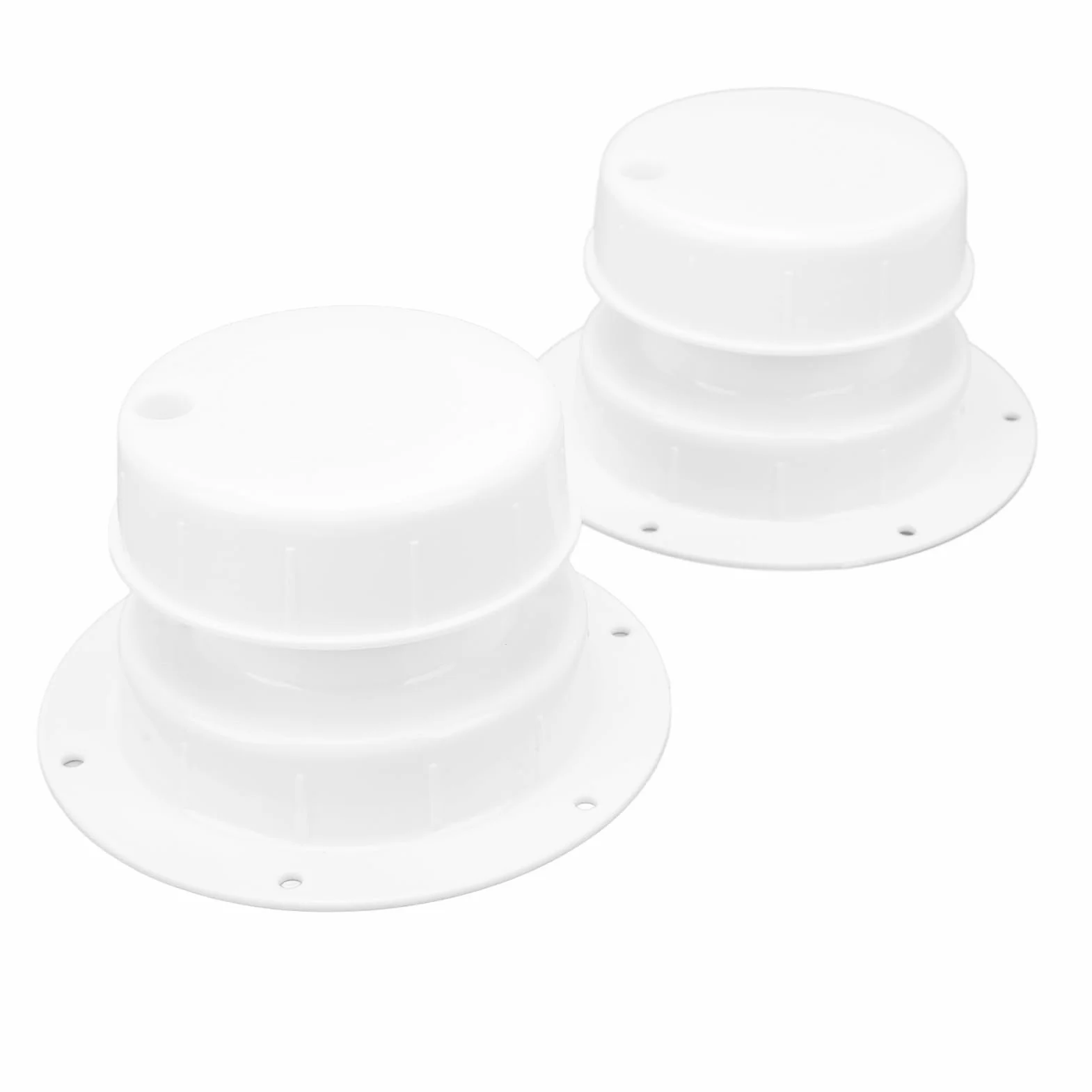 Tapa de Ventilación de Plomería Resistente Al Calor para Autocaravana, Caravana, Aire Fresco para Ventilación de Techo de RV, Color Blanco, Apto para Tuberías de 1-2 3/8 Pulgadas, 2 uds.