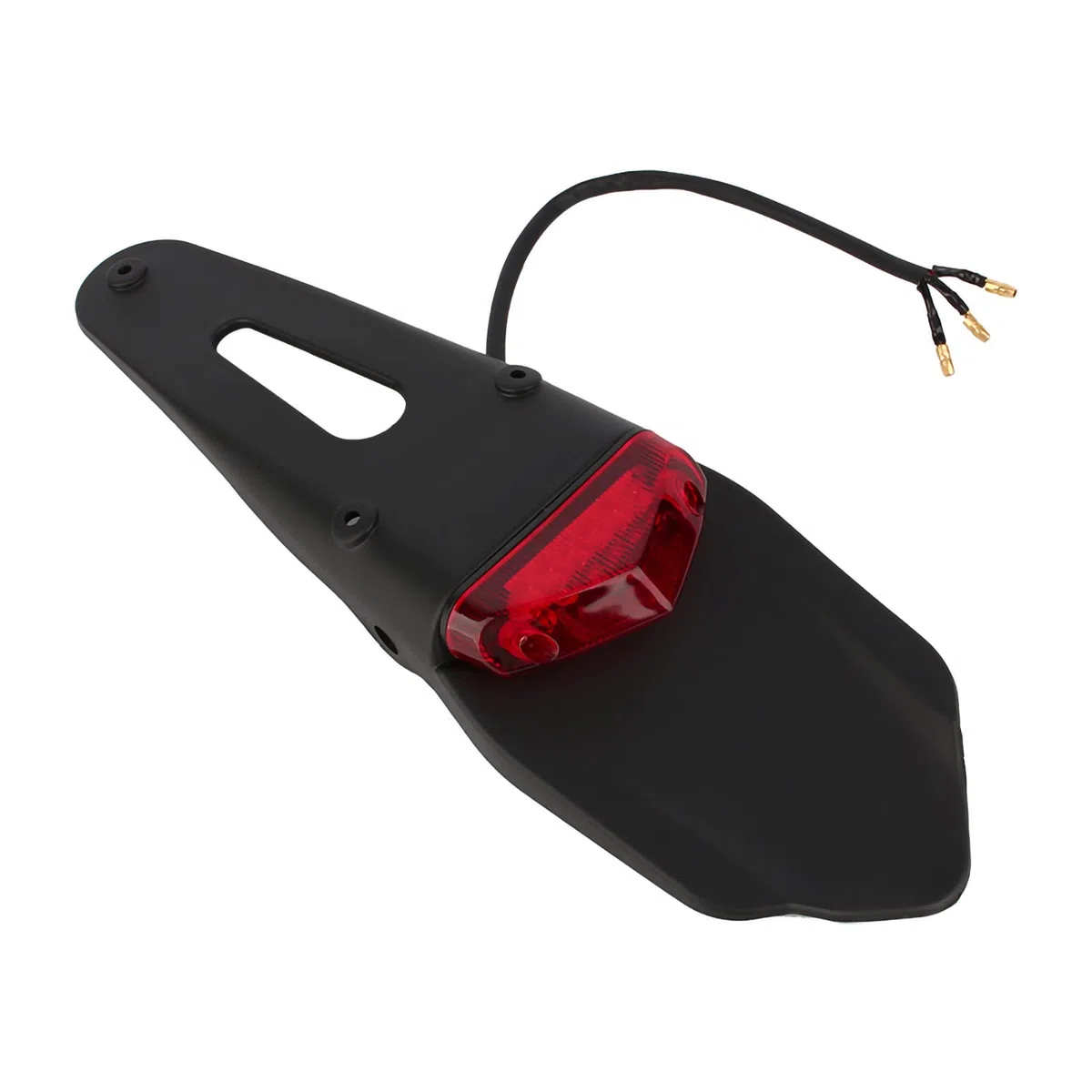 Soporte de matrícula de motocicleta 50+ luces traseras de freno Luz de freno LED universal para motocicleta Luz trasera Luz trasera para ATV Dirt Bike Lámpara DH