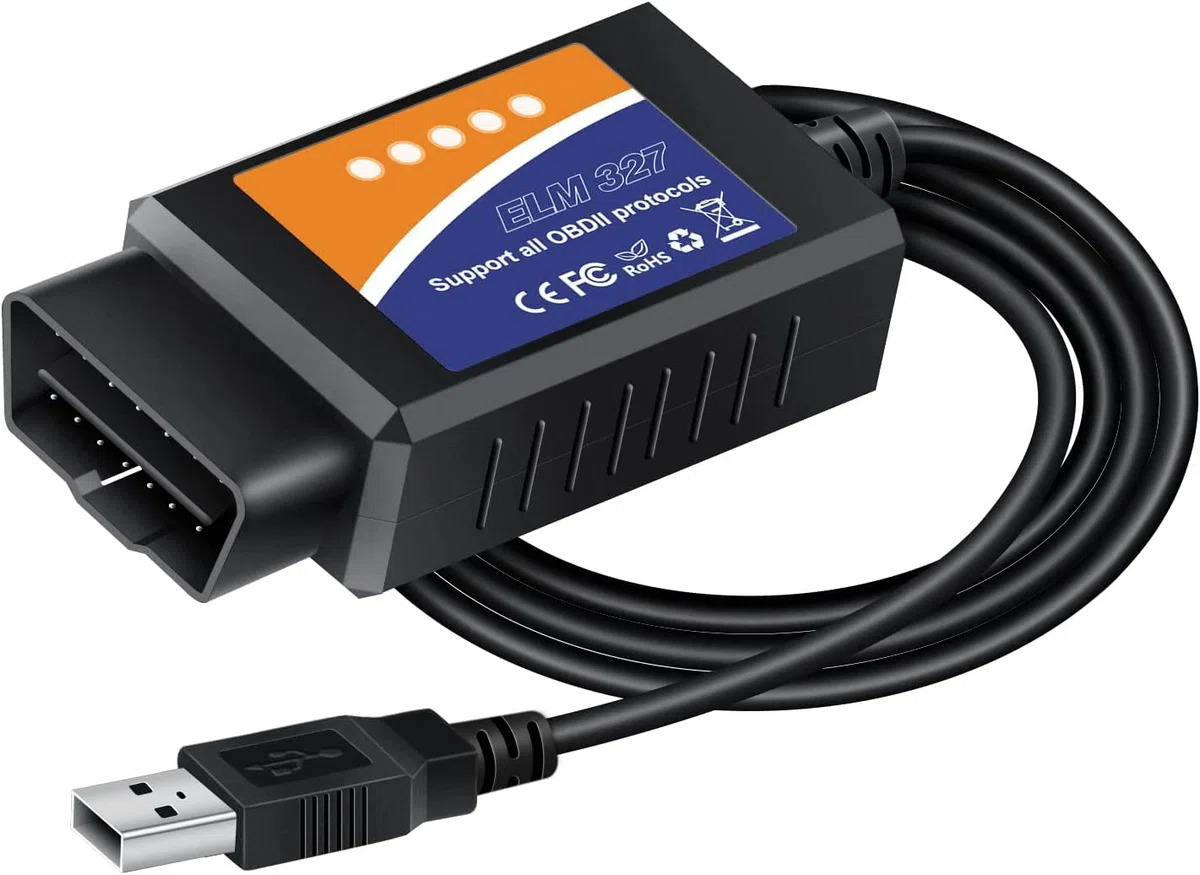 Premium Cord ELM327 - Cable USB para diagnóstico OBD-II