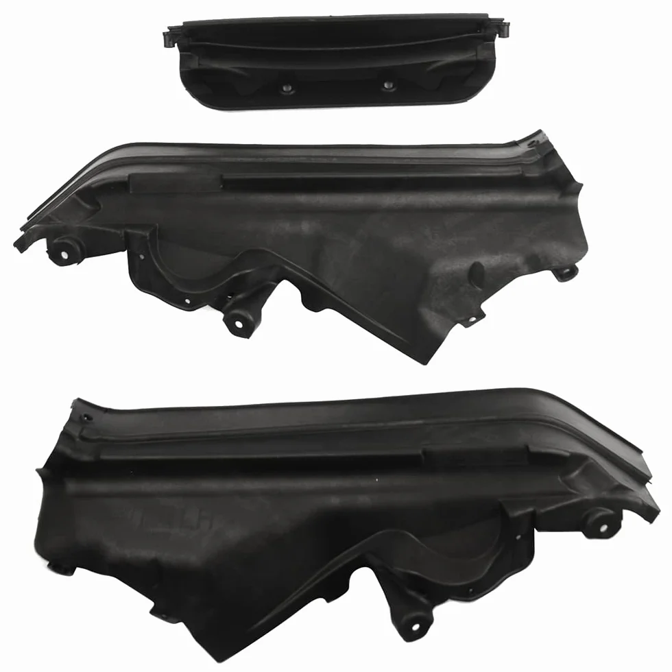 51717169419 Motor Compartimiento Superior Partición Panel Mamparo Kit 3PCS Compatible con X5 E70 2006-2013, E70 LCI 2009-2013, X6 E71 2008-2014, E72 Hyb 2009-2011 Huiruhy