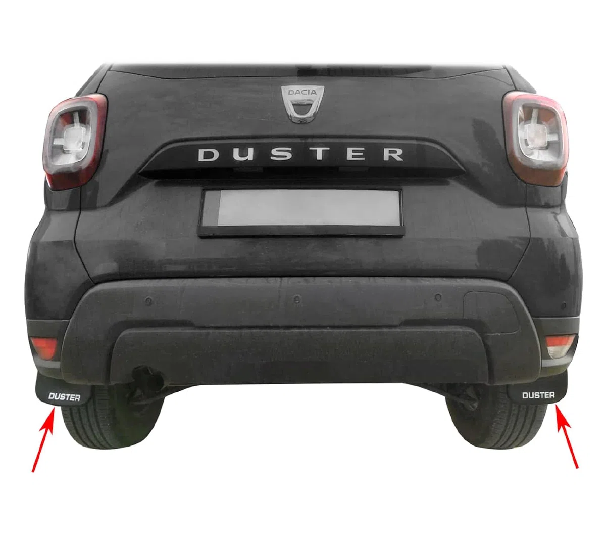 Compatible con Dacia Duster 2 (HM) 2018-2024 Guardabarros Vehículo Juego Delantero Trasero 4 Piezas Negro