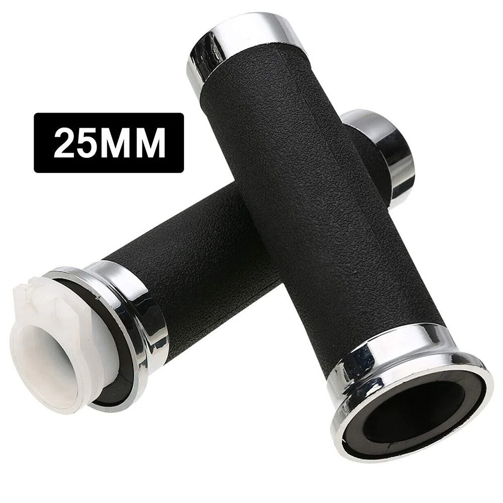 Empuñaduras de Manillar de Motocicleta, Empuñaduras de Motocicleta de 1 '' 25 Mm Empuñaduras de Goma Antideslizantes para Motocicleta
