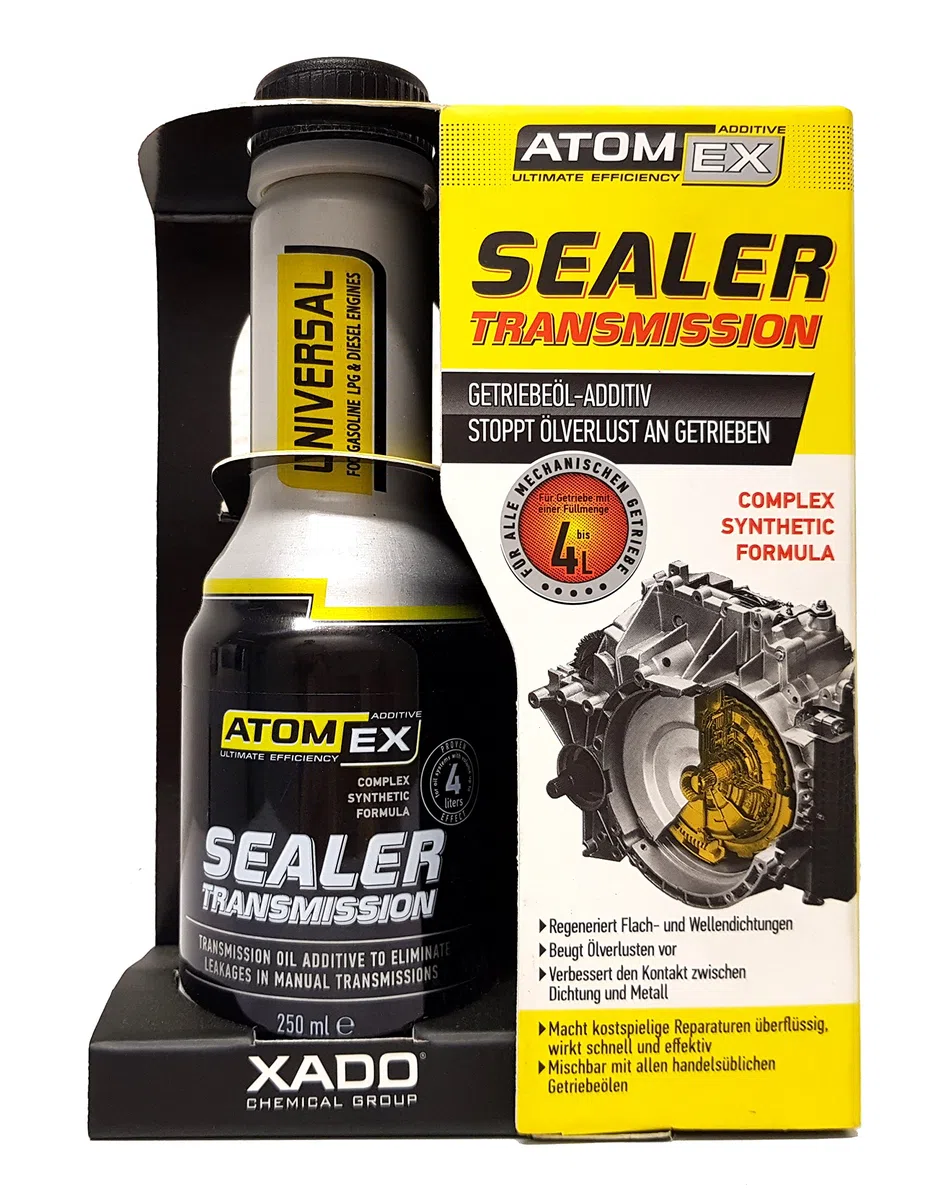 XADO AtomEX Sealer, aditivo tapafugas de la caja de cambios transmisión