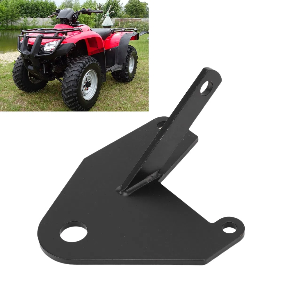 3/4 pulgadas Piezas del receptor de enganche del remolque de motocicleta, enganche del receptor ATV, perno de recubrimiento de polvo negro de montaje de bola de remolque