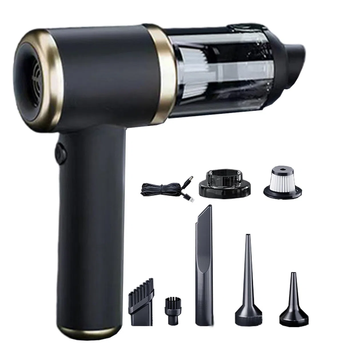 Aspirador de Coche portátil, aspiradora de Mano inalámbrica | Aspirador Potente para Coche doméstico pequeño,Aspiradoras compactas 5500 Pa, Accesorios de Coche, Kit de Limpieza de Coche para v