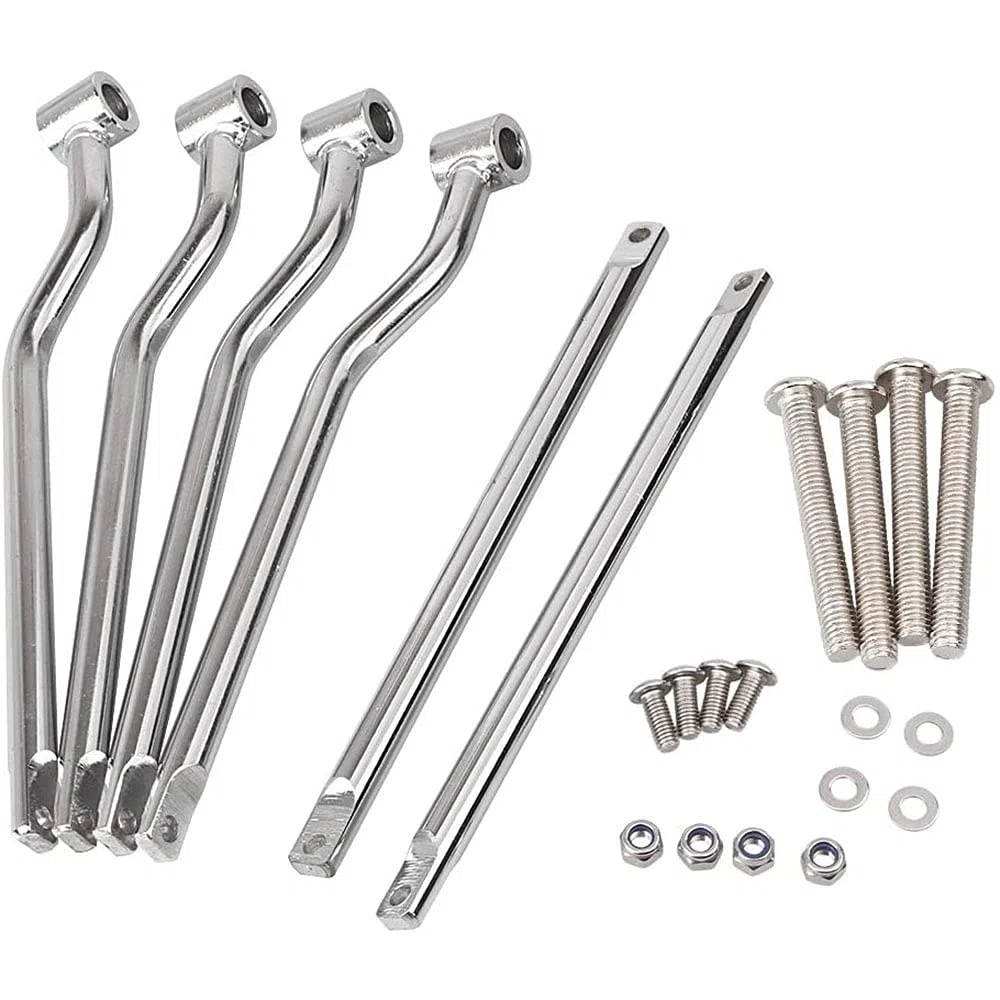 Universal Stainless Steel Motorcycle Saddlebag Side Support Bars Mounting Brackets Compatible
