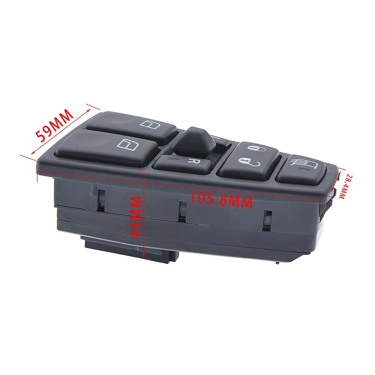 KAOLALI 20752918 Botonera Elevaluna Mando Elevaluna Compatible para Volvo TFH12 FM12 FM9 FH FM VNL