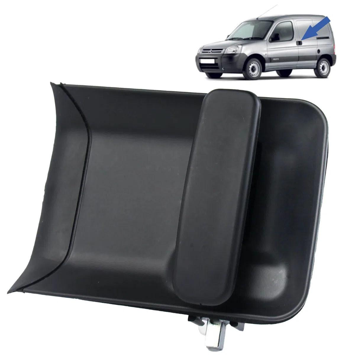 STARKIT PERFORMANCE Maneta de puerta corredera compatible para Berlingo 1 y Partner 1 (1996-2008) manilla exterior | PUERTA LATERAL IZQUIERDA (lado conductor) 9101Q7