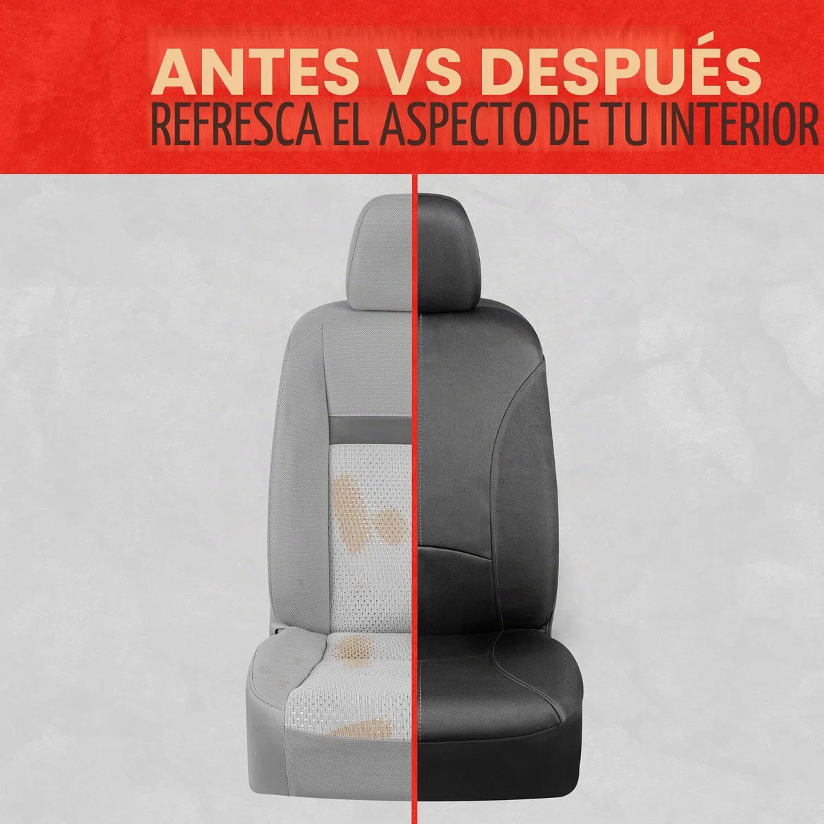 Motor Trend SpillGuard - Fundas de Asiento Impermeables para Asientos Delanteros, Costuras Grises, Protectores de Asiento de automóvil de Neopreno duraderos, fáciles de Instalar, Fundas Interiores