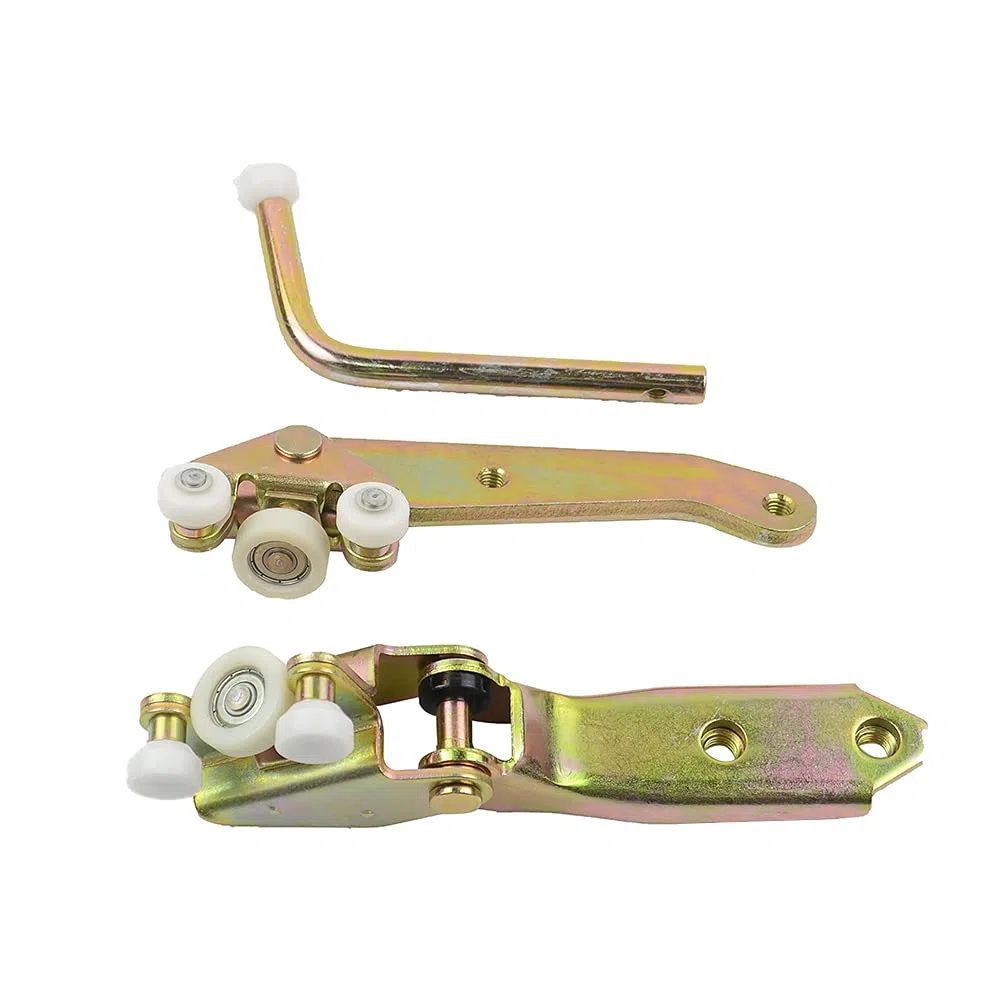 3 guías de rodillos para puerta corredera derecha, guía de rodillos superior, central e inferior, para puertas correderas compatibles con T4 1990-2004 701843336A 701843436 701843406B