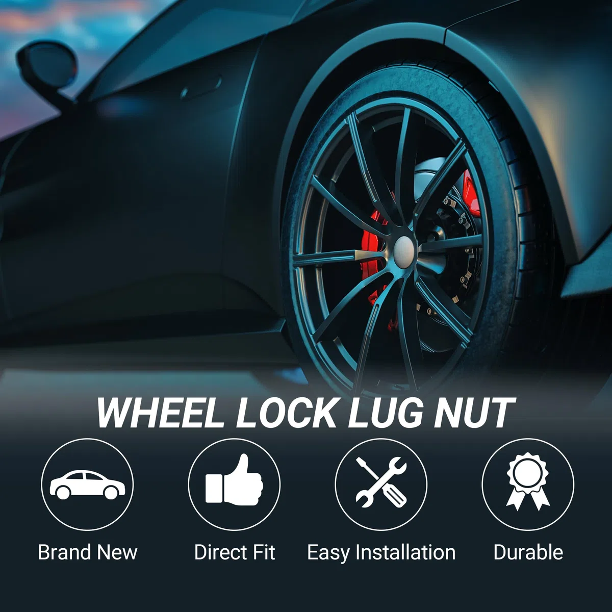 QUARKZMAN Tipo 043 Tuerca Bloqueo Rueda para BMW X1 | Bloqueo Antirrobo Rueda 1 Juego