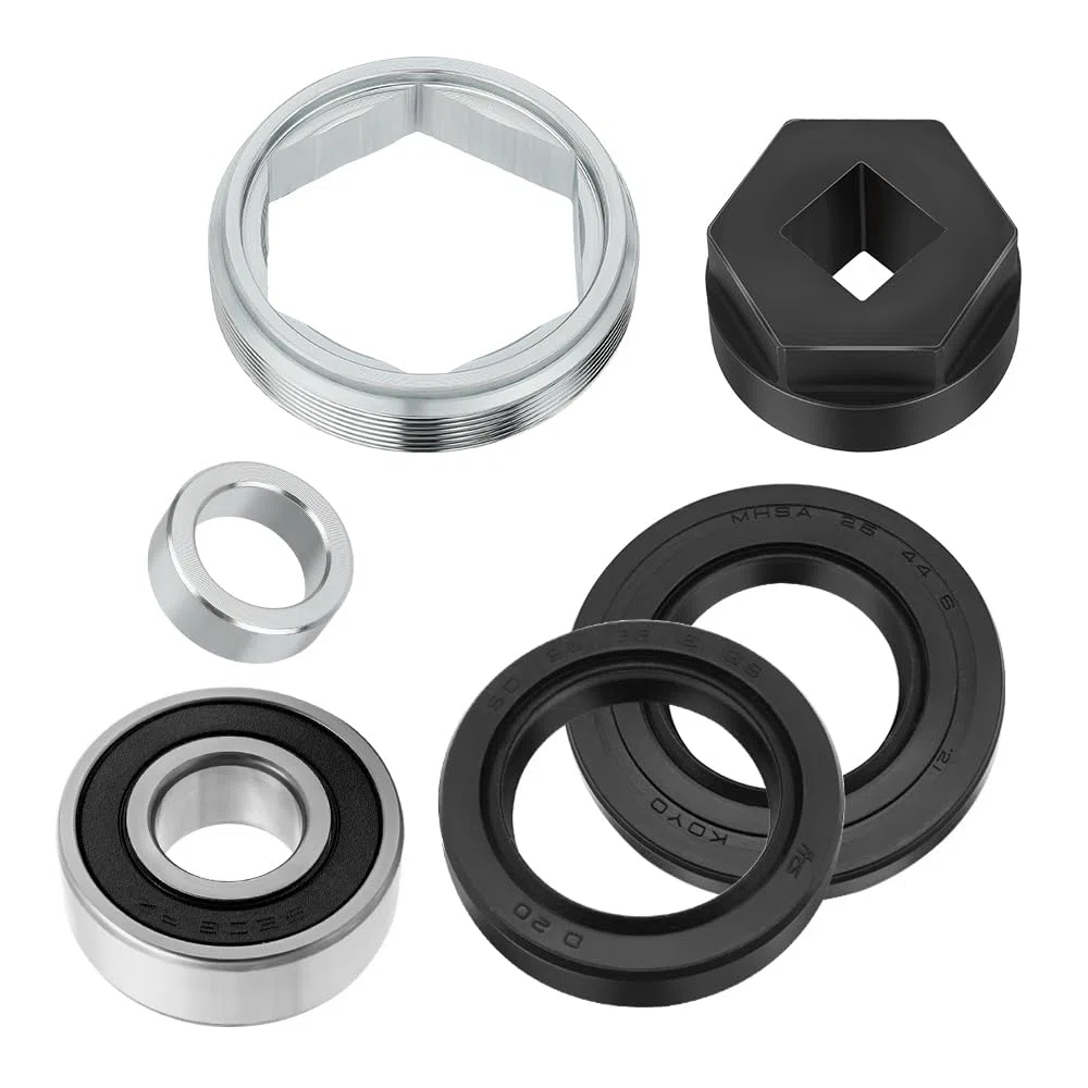 Kit de rodamiento de columna de dirección con soporte de junta, tuerca y herramientas para Yama-ha Banshee Grizzly Raptor Big Bear Warrior Wolverine YFZ450 Kodiak Bruin 350 400 450 550 600 660