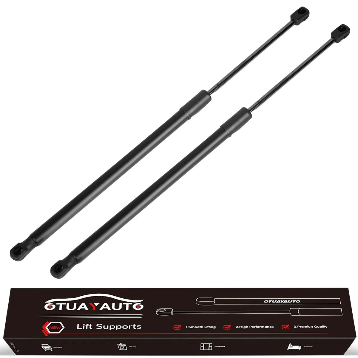 Amortiguador de gas para portón trasero compatible con VW Touran 1T1/1T2 (2003 – 2010), OTUAYAUTO – Reemplaza 1T0827550C, 1T0827550D, 1T0827550E